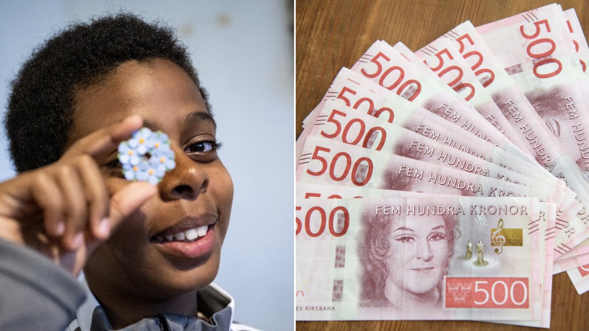 Murhaf Hamad, 12, sålde majblommor för 5 miljoner kronor. 