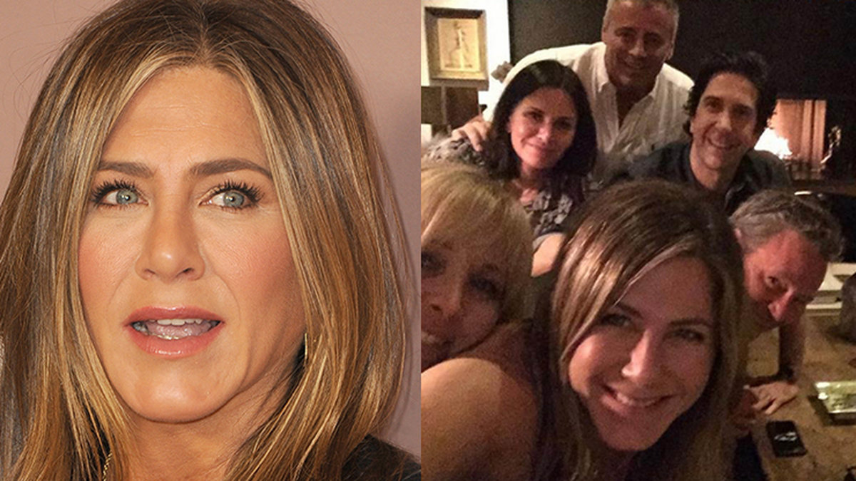 Jennifer Aniston och Vänner-skådespelarna 