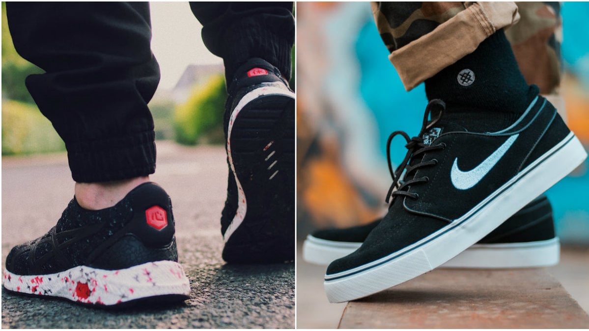 Sneakers till honom.