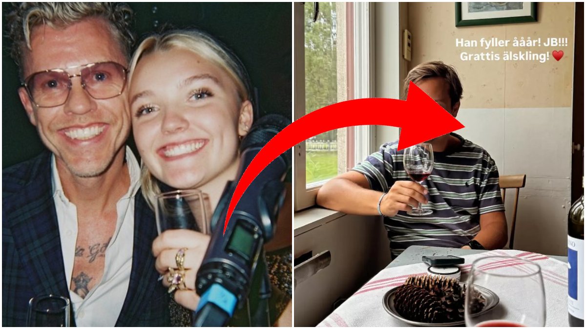 Bingo Rimérs dotter Nova visar upp 16 år äldre pojkvännen