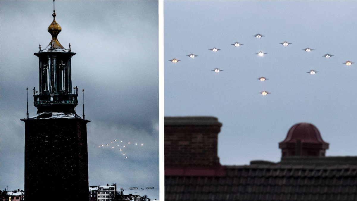 Då genomför flygvapnet sin julgransflygning 2019.