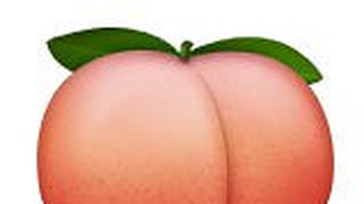 En emoji som liknar en rumpa