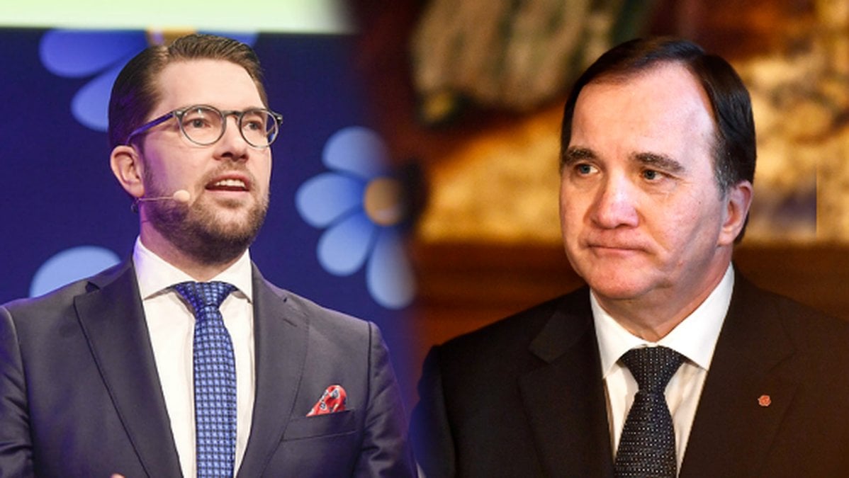 Jimmie Åkesson och Stefan Löfven