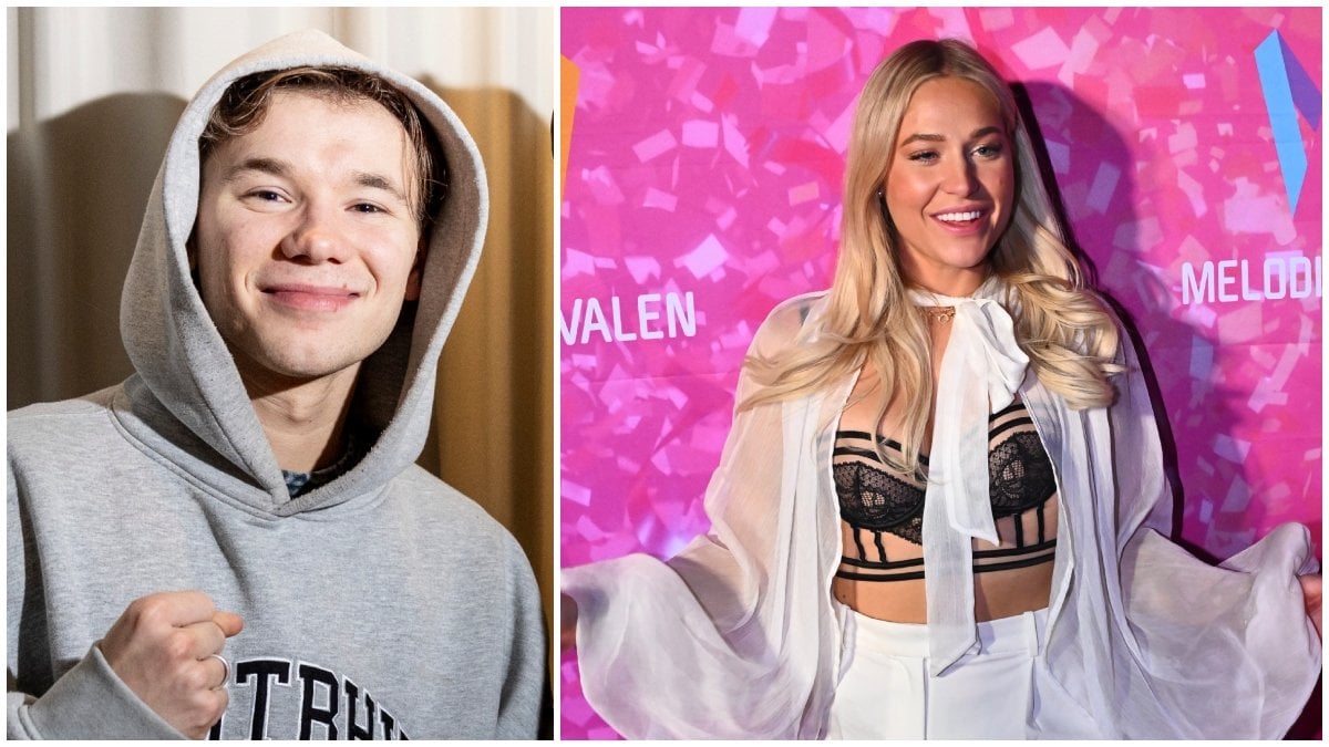 Martinus Gunnarsen och Klara Hammarströms sågs ihop på Melodifestivalens efterfest. 