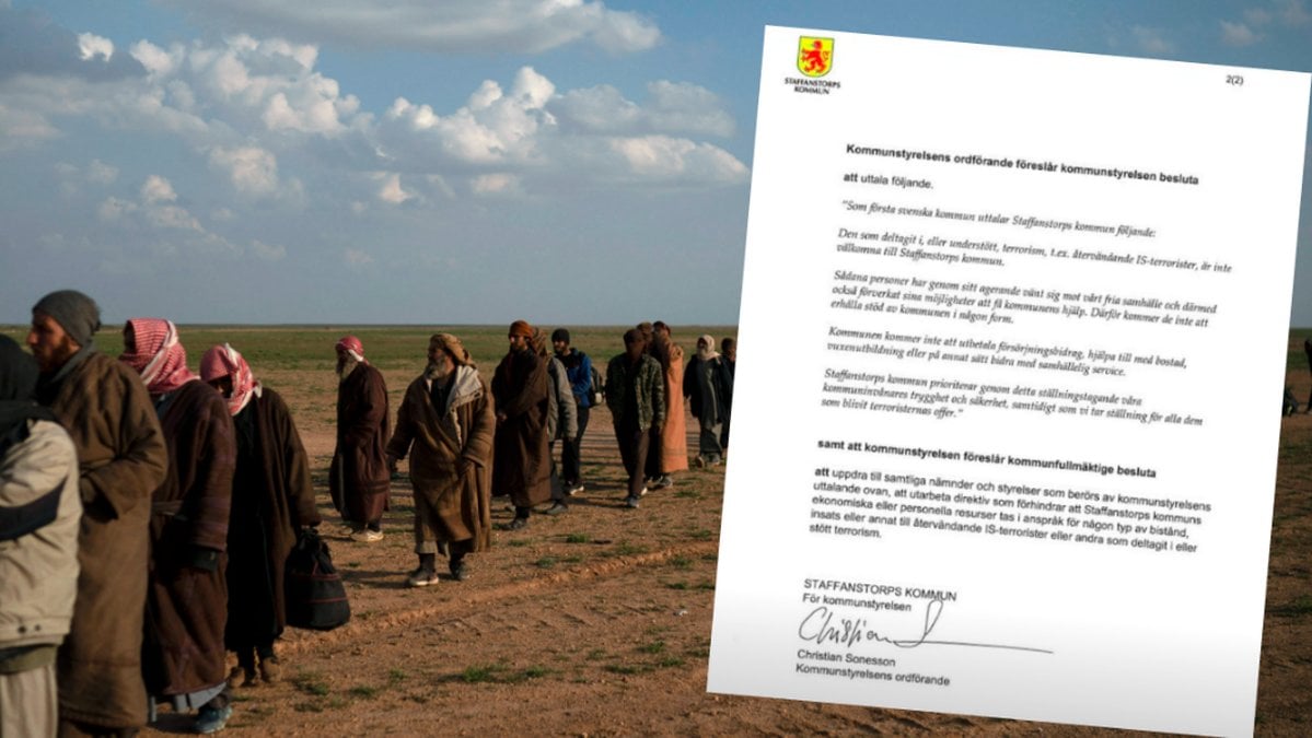 IS-krigare och dokumentet från Staffanstorp. Montage. 