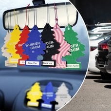 Bilder på bilar och doftgranar.