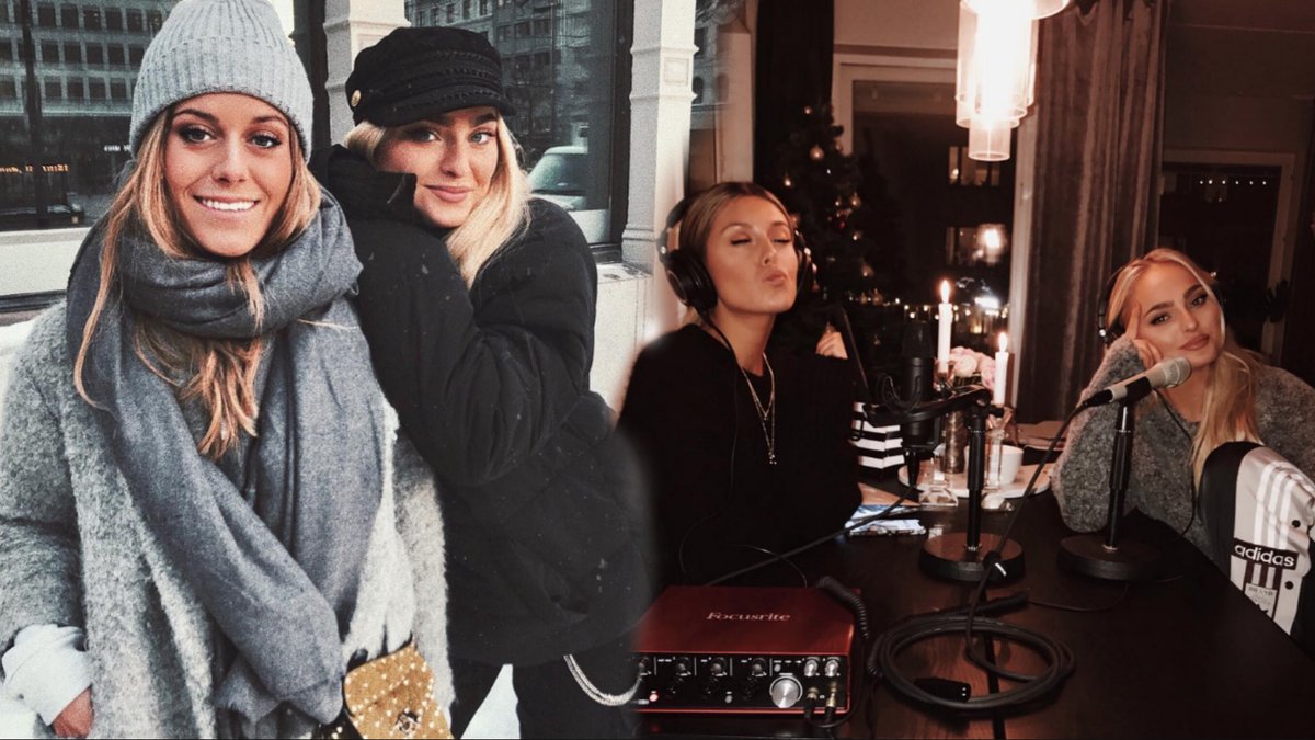 Bianca Ingrosso och Alice Stenlöf poddar