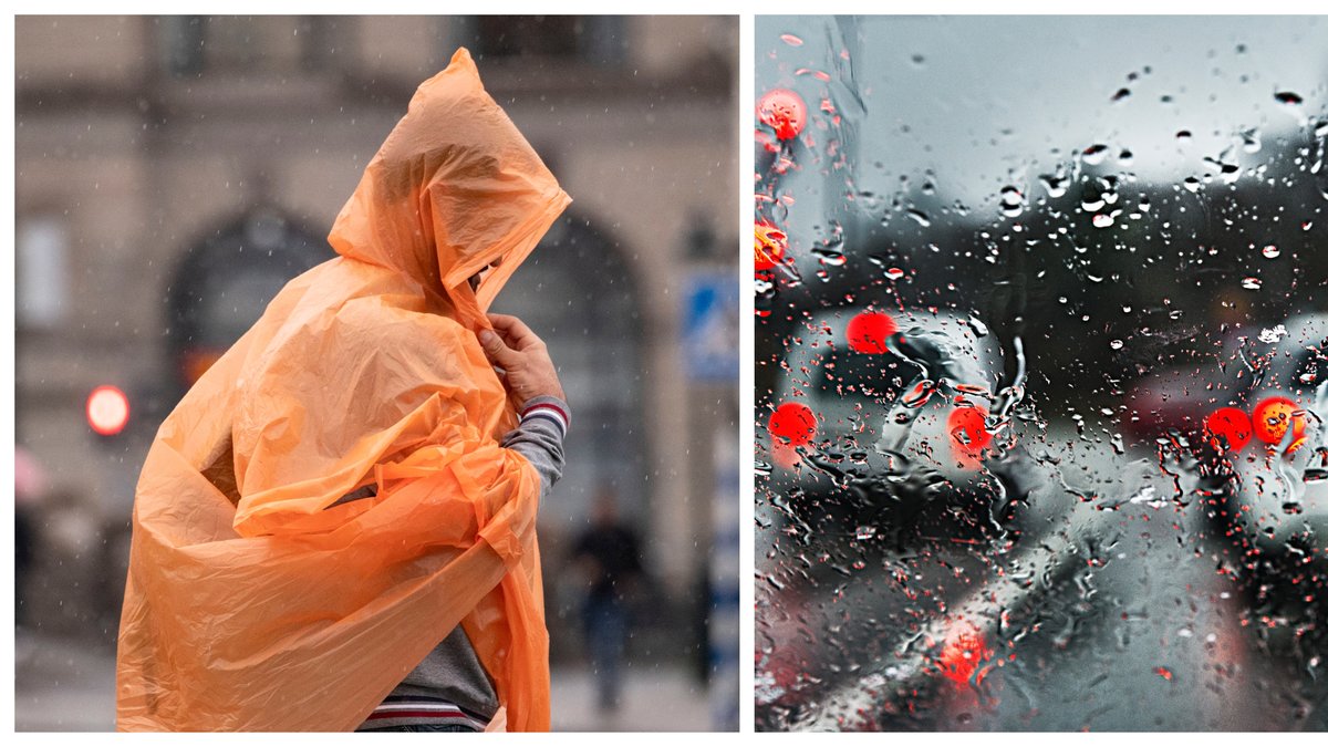 Det blir regn över hela landet.