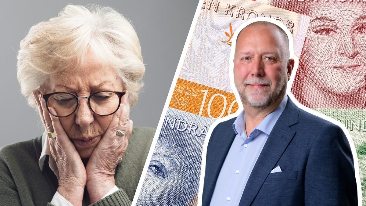 Äldre kvinna, svenska sedlar och juristen Per Näsman