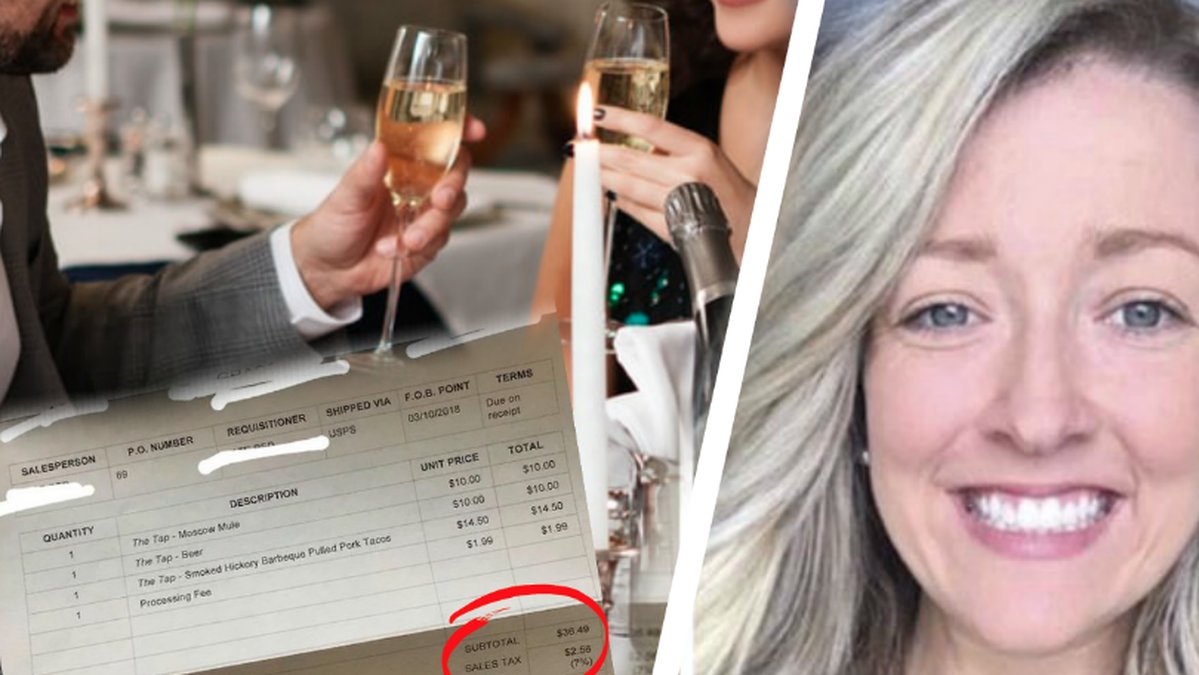 Amanda Burnett fick en faktura efter en dejt