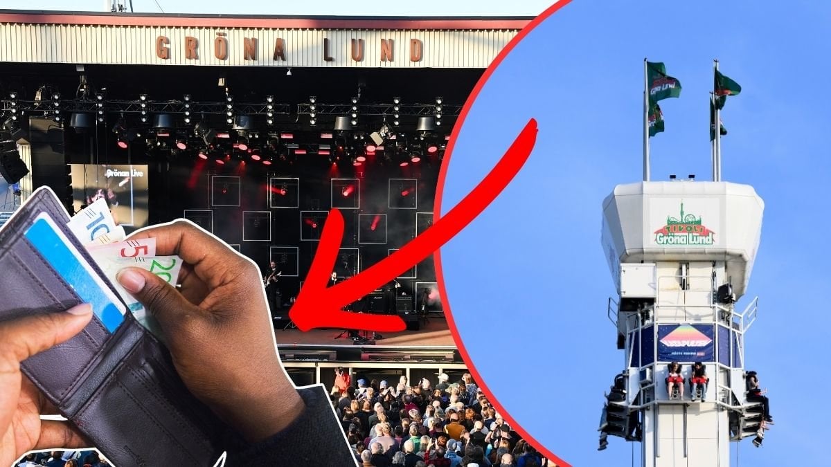 Gröna Lund och plånbok