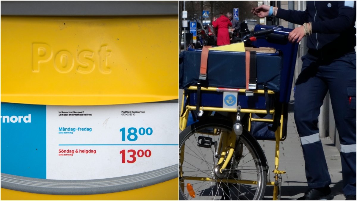 Postnords brevbärare lyckas inte dela ut beven i tid. 