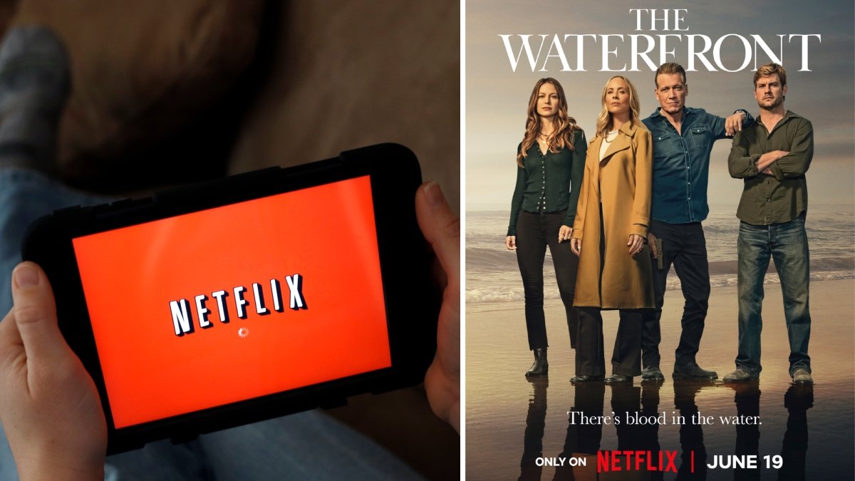 Netflix-appen och serien The Waterfront.