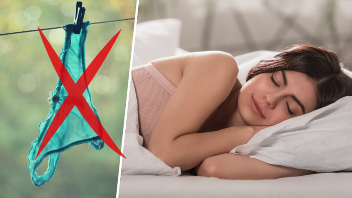 Därför ska du inte sova med underkläder