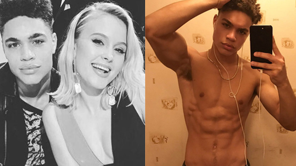 Zara med sin nya pojkvän.
