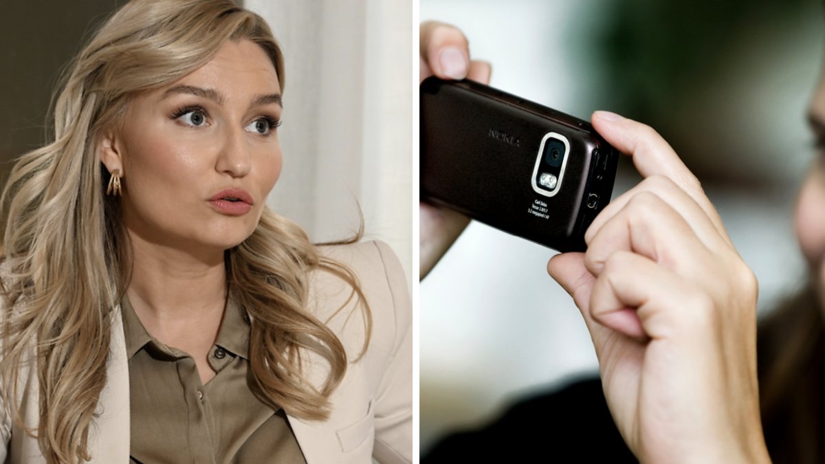 Ebba Busch tog en fika i Uppsala när en kvinna fotade henne.