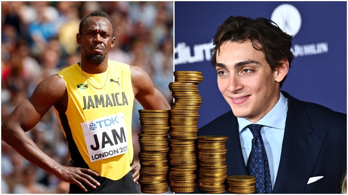Usain Bolt och Armand Duplantis