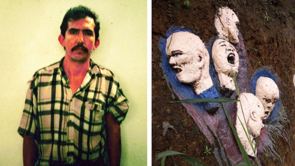 Konstverket är gjort till minne av de 190 barn som föll offer för seriemördaren Luis Alfredo Garavito.