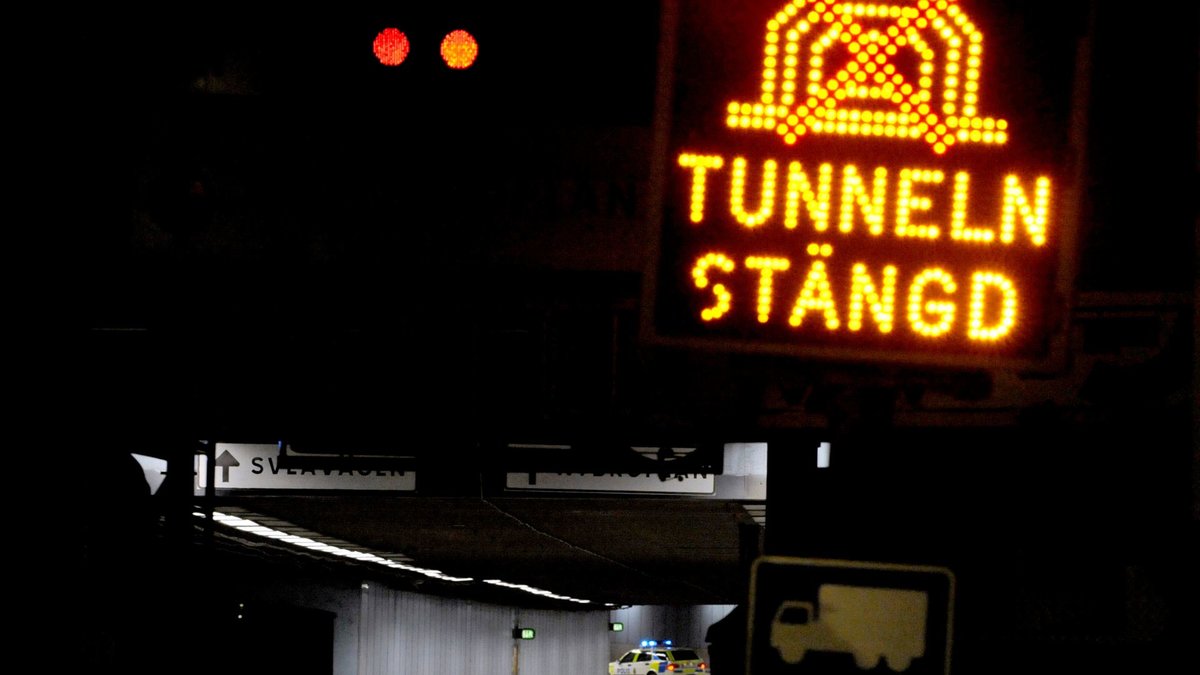 Klaratunneln stängs i flera dagar.