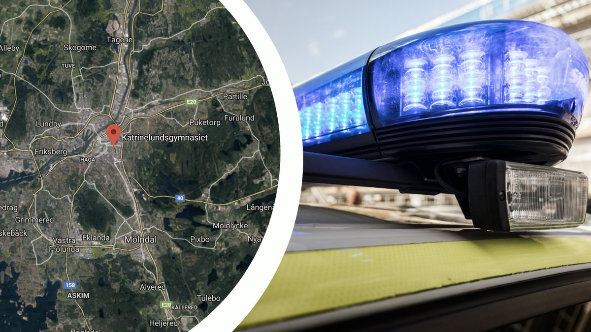 Skola utryms efter hot från elev i Göteborg