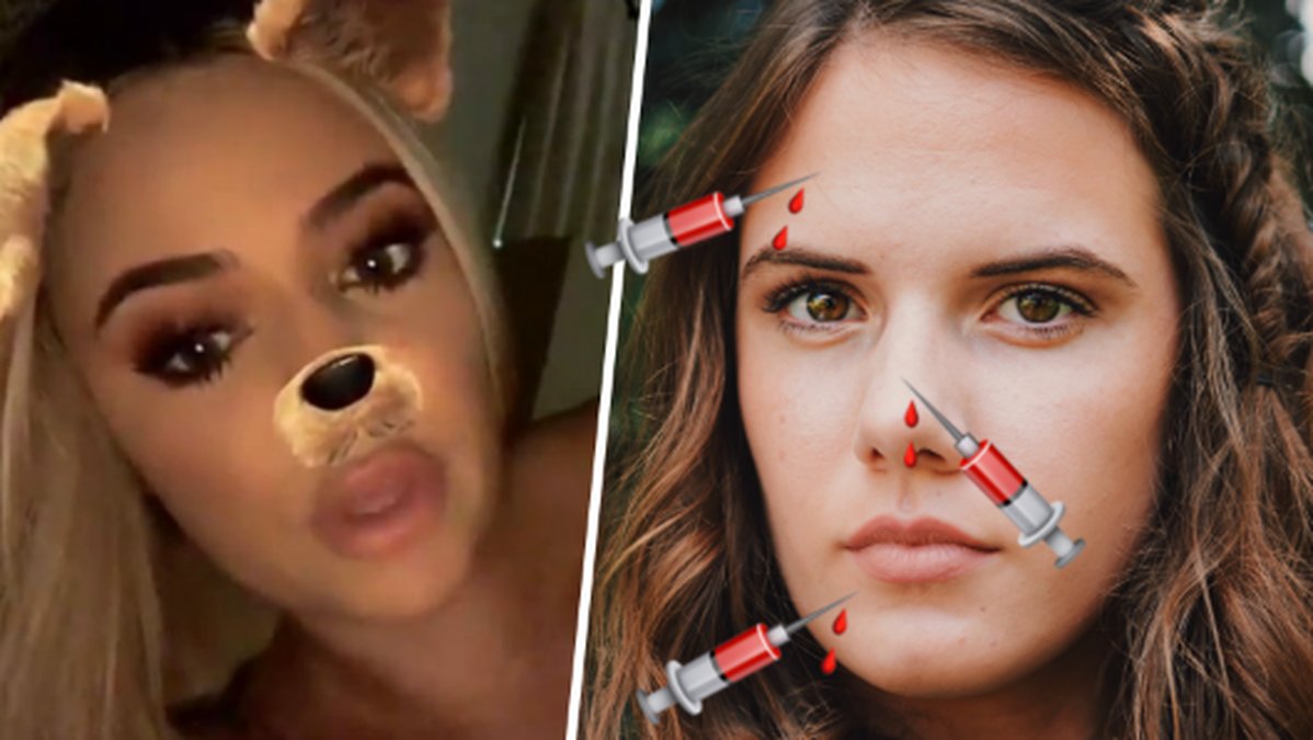 Trendigt att operera sig till sitt favoritfilter från Snapchat