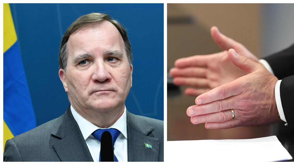 Statsminister Stefan Löfven håller tal till nationen.