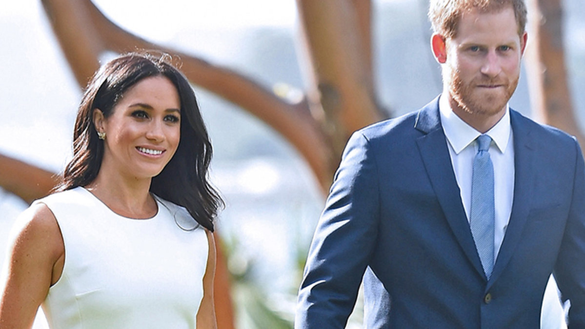 Meghan Markle och prins Harry i Australien.