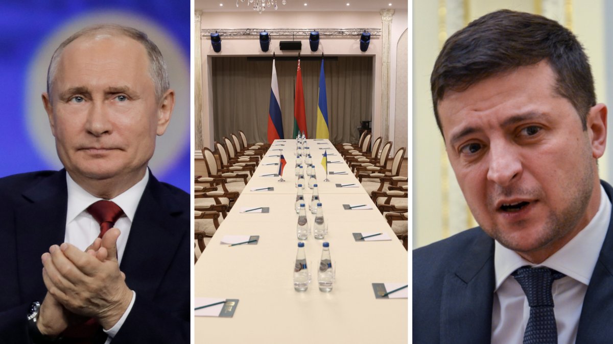 Vladimir Putin och Volodymyr Zelenskyj