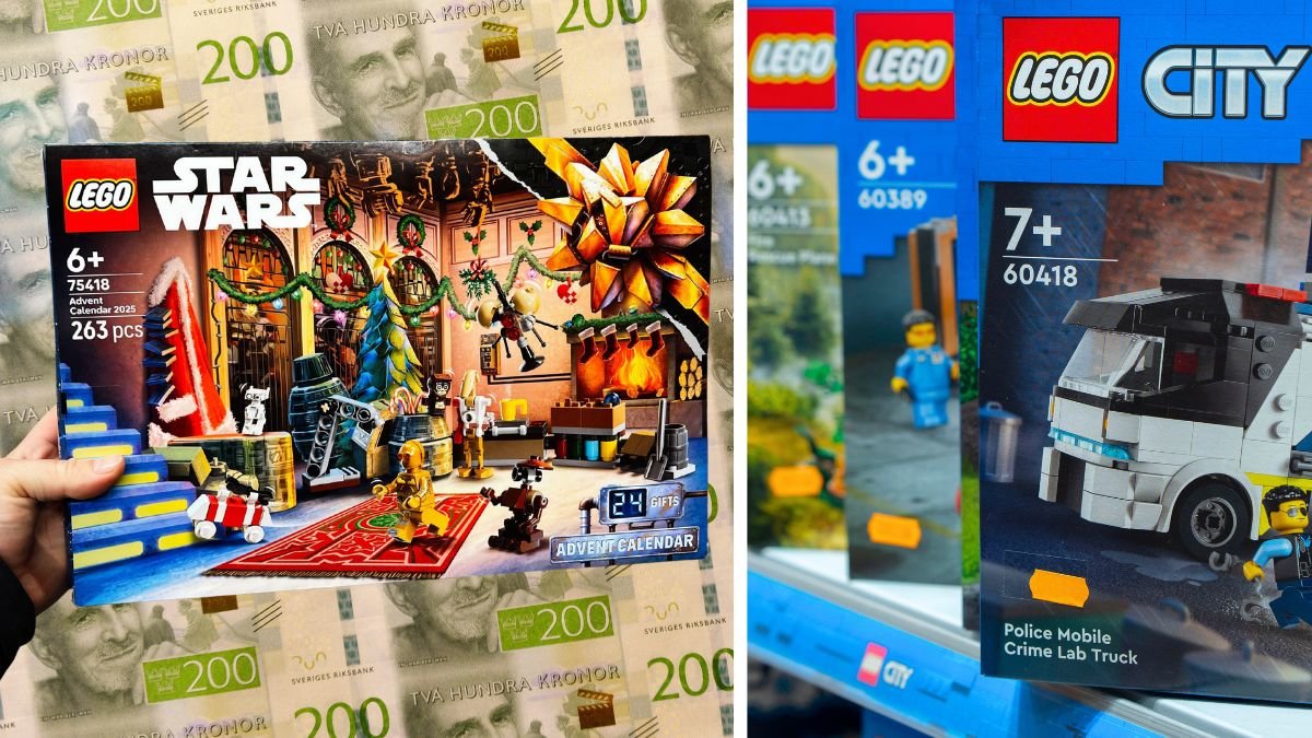 Lego Star Wars och legokartonger.