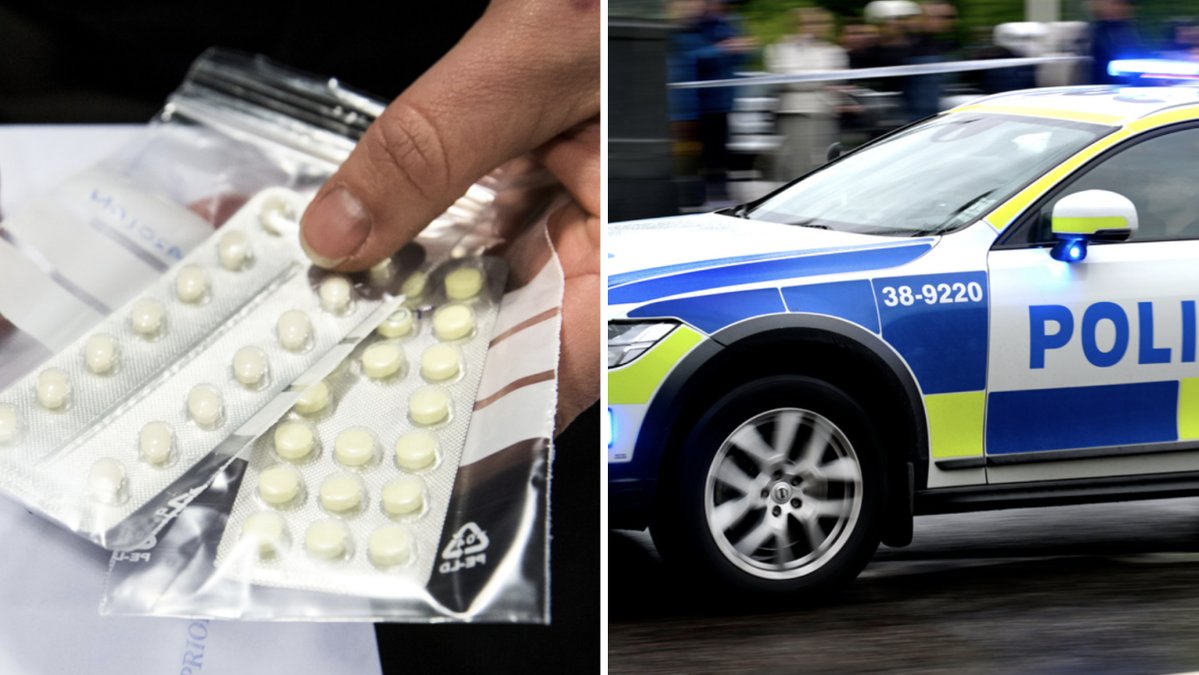 Kvinnan hade på sig 96 narkotikaklassade tabletter. 