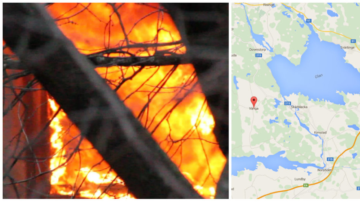 Brand i hus