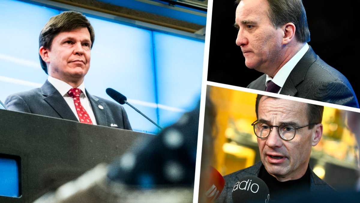 Norlén. Löfven och Kristersson. Kollage. 