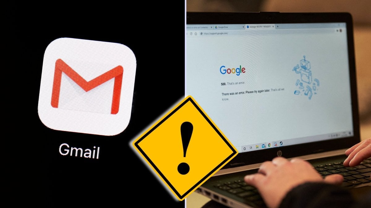 Gmail och dator.