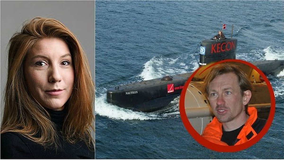 Mördade Kim Wall i bild till vänster, och Peter Madsen med sin ubåt till höger.