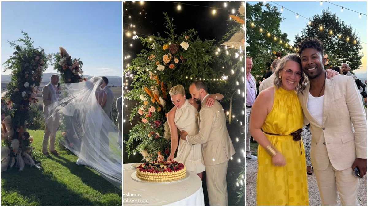 Sarah Sjöström och Johan De Jong Skierus gifte sig i helgen
