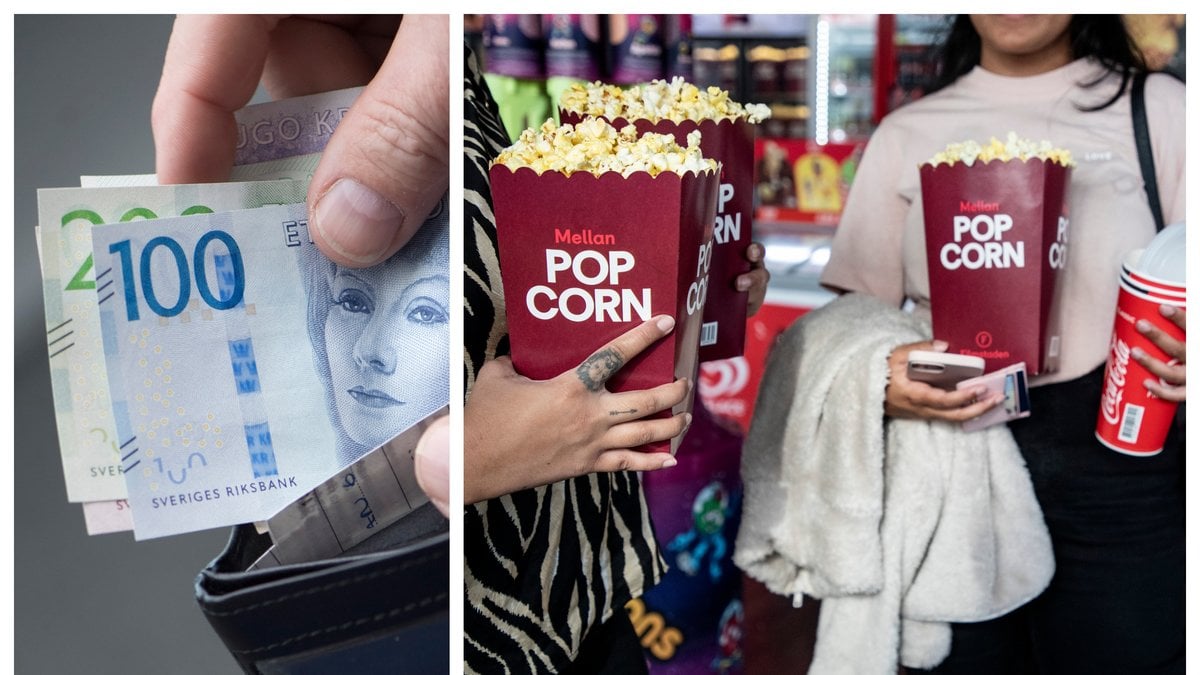 Filmstadens snacks är dyrare än i kiosk och butik.
