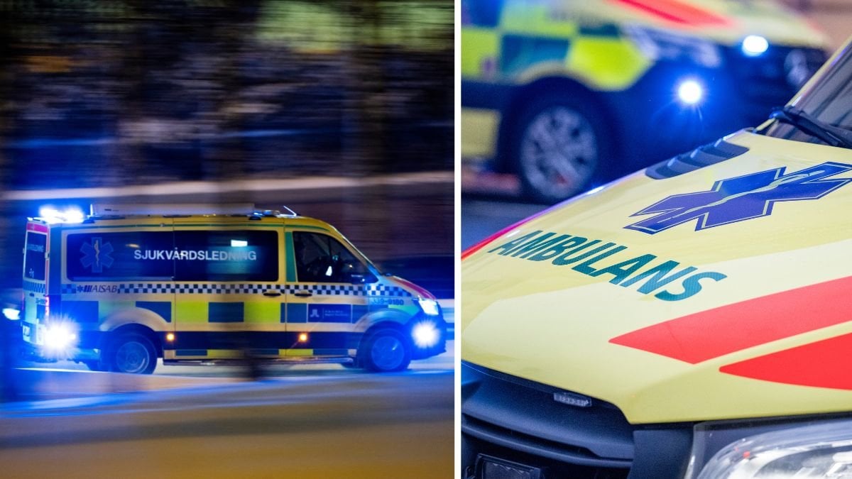 Två personer hittades utomhus med allvarliga skador.