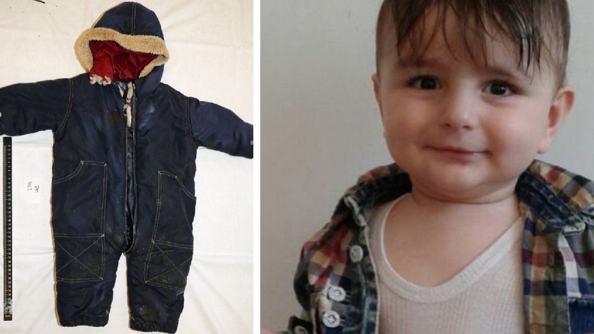 Artin bar blå overall och flytväst när han hittades.