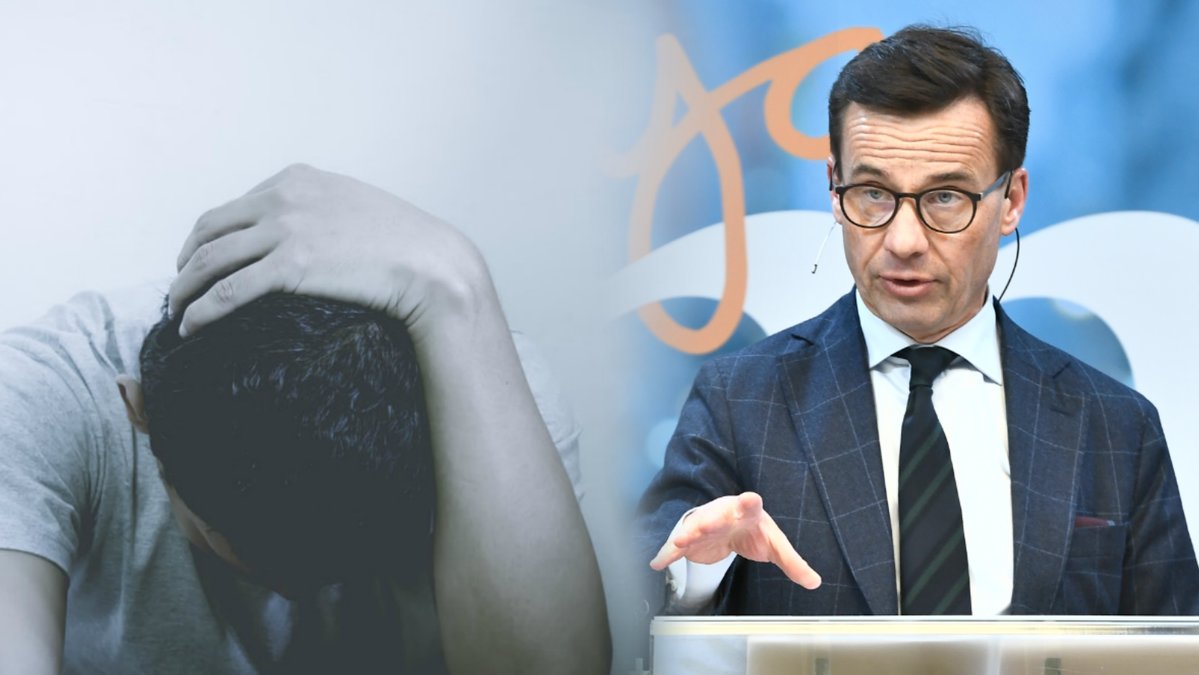 Man som är ledsen. Ulf Kristersson.