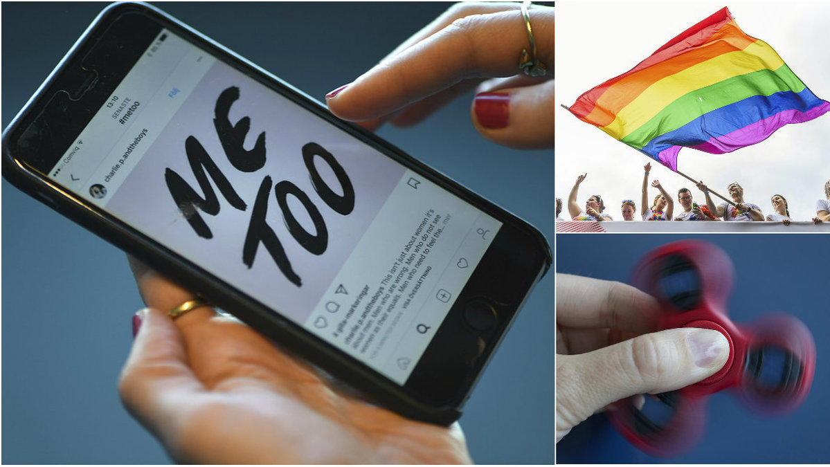 Några av de nya orden för 2017 är #metoo, pansexuell och fidget spinner.
