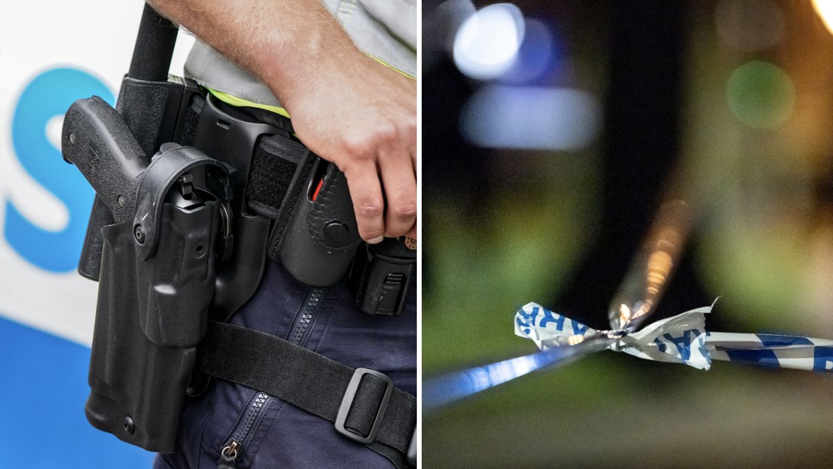 Svensk polis sköt tre män under onsdagsnatten.