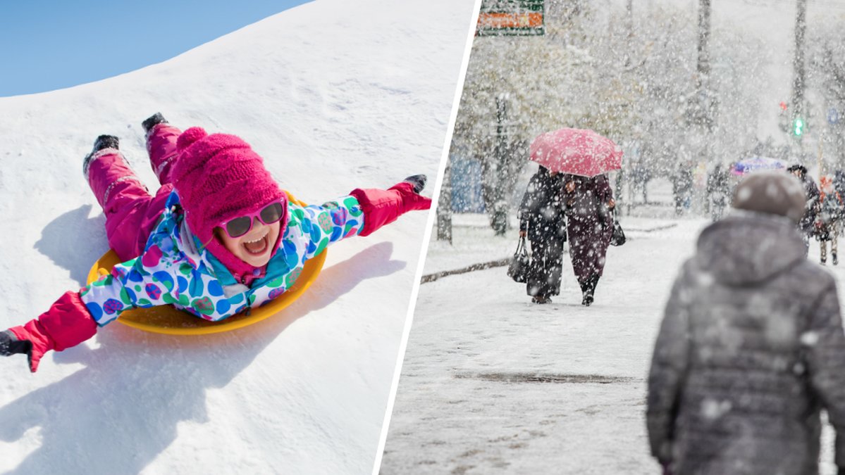 Nu kan snön komma till södra Sverige