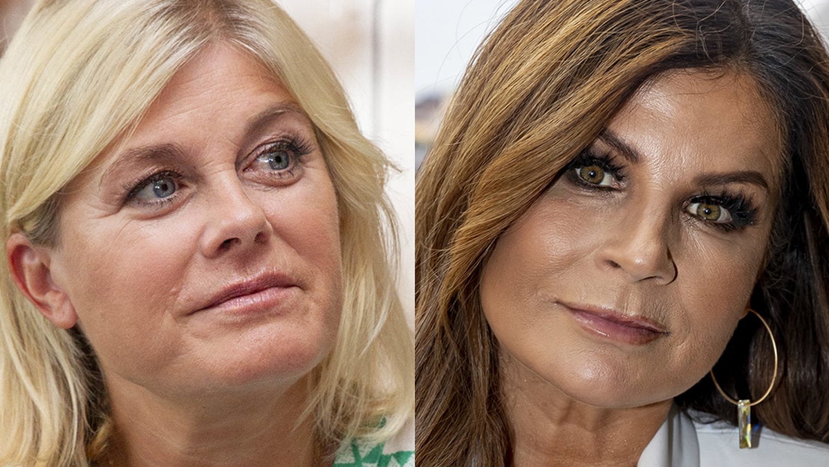 Pernilla Wahlgren och Carola Häggkvist