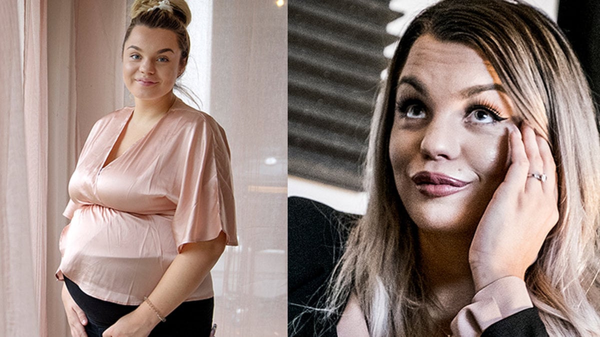 Jonna Lundell blir mamma i oktober.