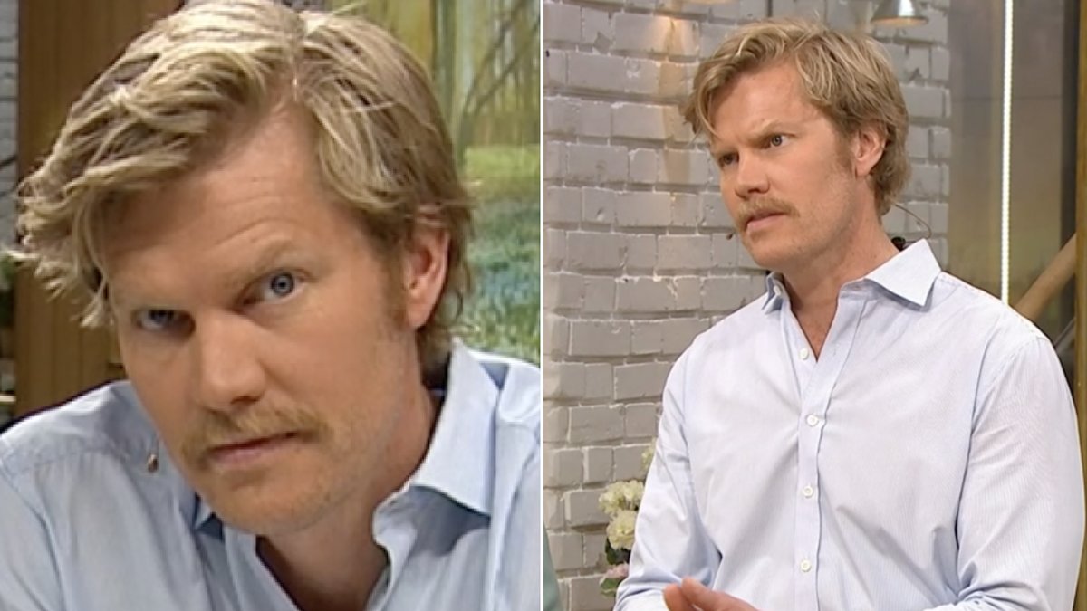 Nyhetsmorgons programledare Martin Järborg trodde det var reklamavbrott – men icke. 