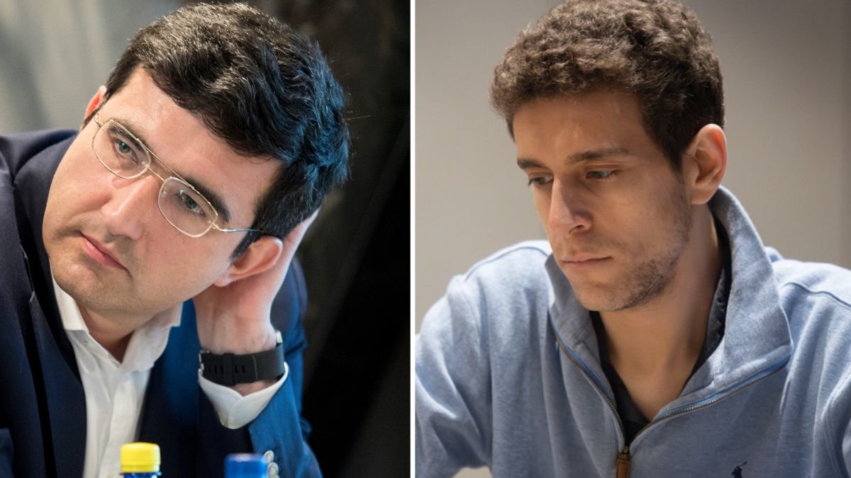 Vladimir Kramnik och Daniel Naroditsky.
