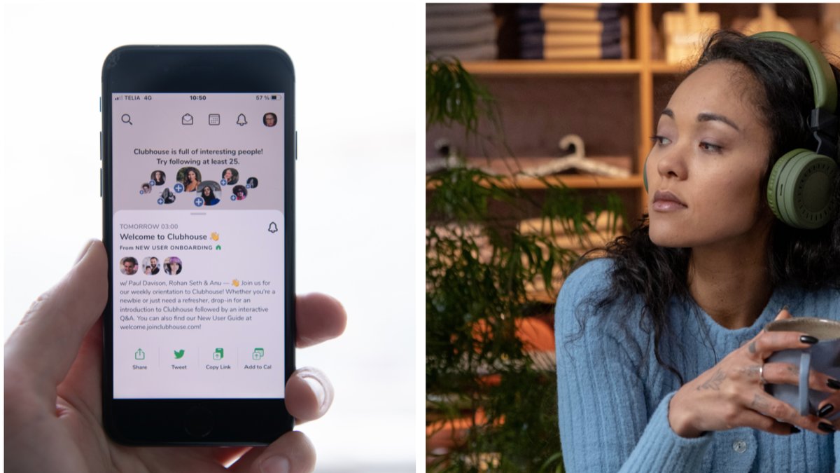 Clubhouse spelar in dina samtal.