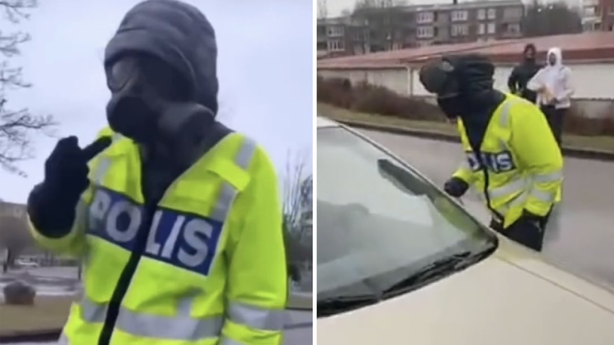 Polisutrustning stals i samband med upploppen