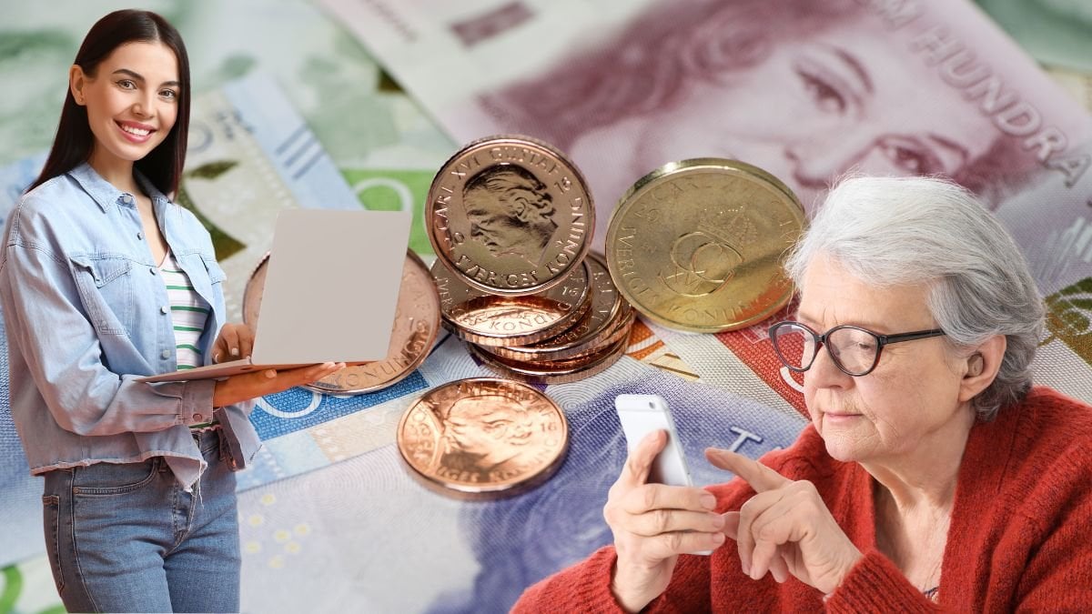 Pengar och två kvinnor.