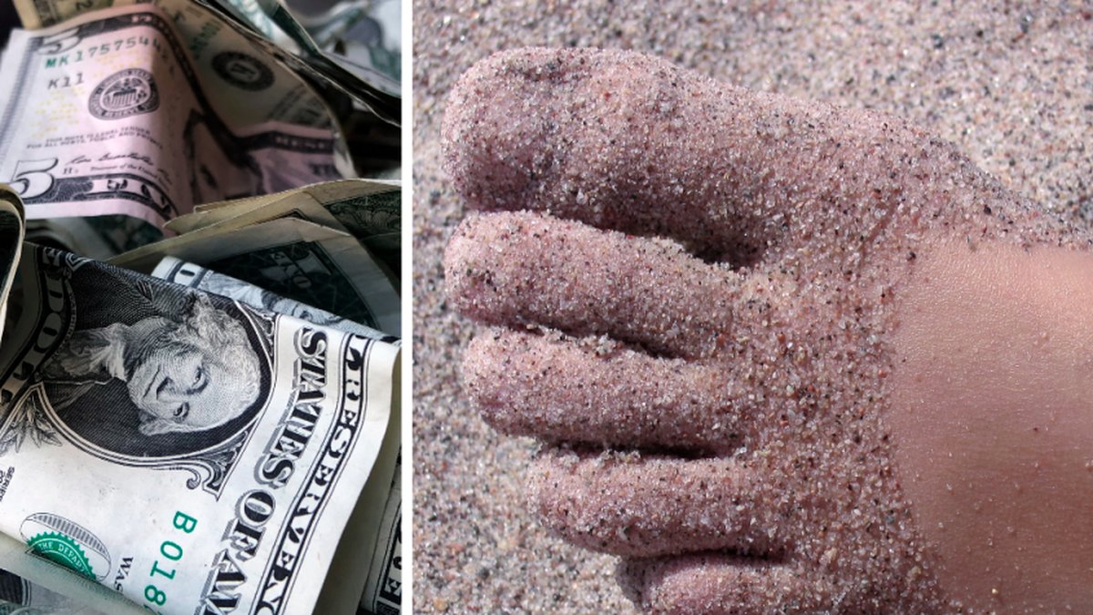 En kvinna misstänkt för miljonbedrägeri försvann – nu har hennes fot hittats.